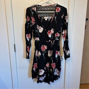 Floral Black Band of Gypsies Dress - Size S